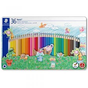 LÁPICES DE COLORES NORIS STAEDTLER ESTUCHE METÁLICO 36 COLORES