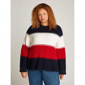 Tommy Hilfiger Curve Sweatshirt »CRV CO CARDI STITCH C-NK SWT«, Große Größen