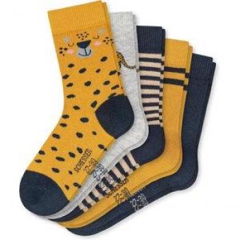 Schiesser Langsocken 5er Pack Tiger (Spar-Set, 5-Paar) Kindersocken Jungen