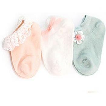 3 Pairs Non-Slip Newborn Socks