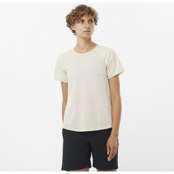 T-shirt Salomon Outline bianco crema donna