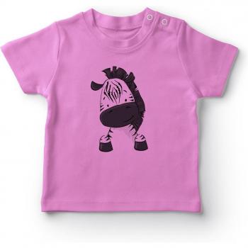 Baby Girls Pink Zebra Tee