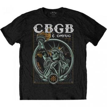 Liberty Cotton Tee Unisex nero (S) – CBGB