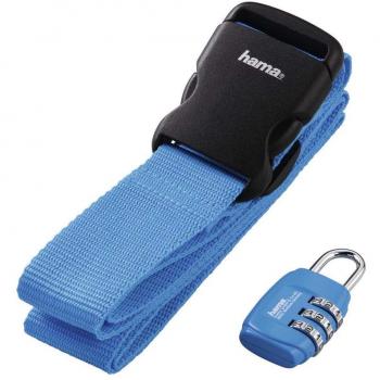 TravelGuard Blau: Gurt & Schloss