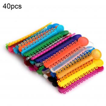 Ligatures orthodontiques élastiques (40 pièces) – Pack individuel