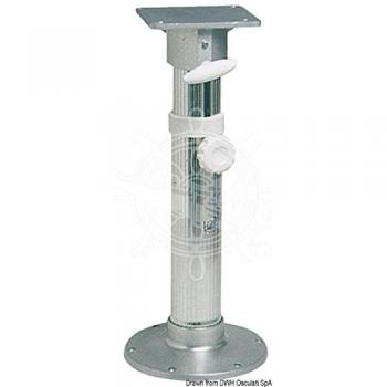 Sedile Girevole in Alluminio Anodizzato 45‑62 cm Base Lucida