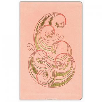 The Message Deluxe Gift Bible (Leather-Look Pink and Gold Waves)