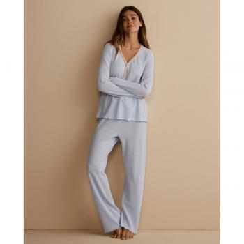 Énfasis Pijama de Largo Liso para Mujer