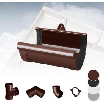 Grondaia 130mm in plastica marrone