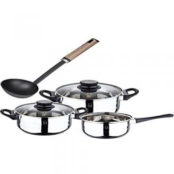 Batería de cocina 5 piezas + cazo de sopa 32 cm de nylon