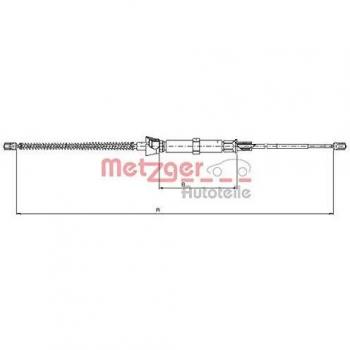 Metzger Handbremsseil hinten