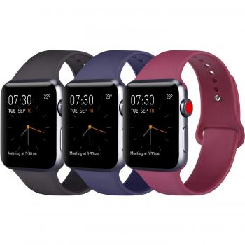 ATUP Soft Silicone Watch Strap for Apple Watch 42mm/44mm