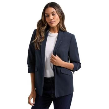 Ruched Sleeve Navy Blazer – Dorothy Perkins Women's Collection