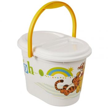 Windeleimer Winnie Karol 13 l – weiß, Deckel + Tragegriff