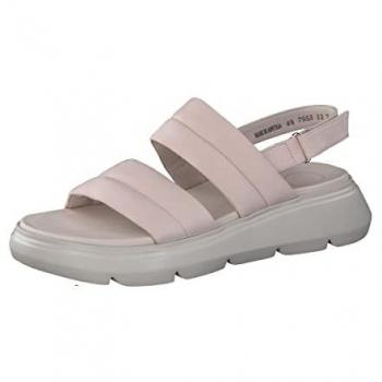 Paul Green Nubukleder Riemchensandalette Beige 40