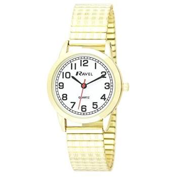 Bold Gold Numeral Gold‑White Expander Bracelet