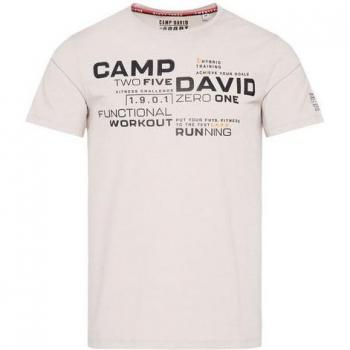 CAMP DAVID Baumwoll-Halstshirt