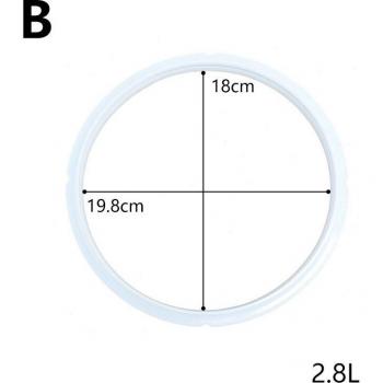 White Rubber Sealing Ring for Pressure Cookers 16-24cm