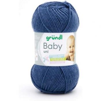 Tricoteur Layette Baby Uni Grundl 11 Bleu – Oeko‑Tex Certifié