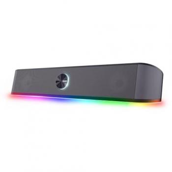 Barre de son Trust GXT 1619 Rhox – RGB, 2.0, 12 W, Noir/Gris