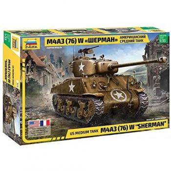 ZVEZDA 1:35 M4A3 (76) W Sherman Military Vehicle Model