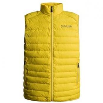 Chaleco unisex guateado Thinsulate de Red Bull Racing x Pepe Jeans con logo estampado, color amarillo, talla XXL