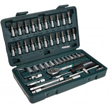 Mannesmann M 2040 – 46‑Piece 0.6 cm / 0.25″ Socket Tool Set
