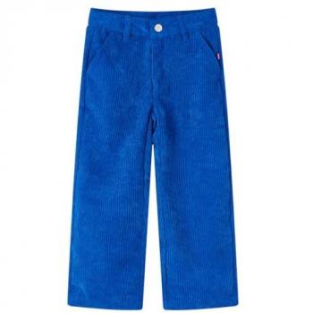 Cobalt Blue Kids' Corduroy Pants with Pockets, Size 92