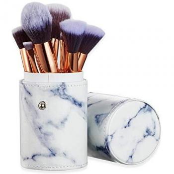 Pennelli da Trucco Marmi Ruesious 10 PC + Porta Spazzolino