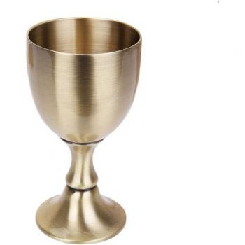 Vintage White Wine Glasses with High Foot