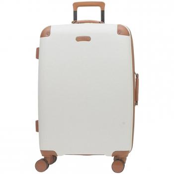 Valise à Roues Hard Shell Crème – Pack 4 Chariots, Cabine Medium