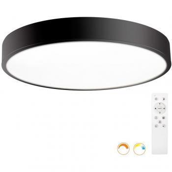 Plafón Kramfor 50W Ø60cm CCT dual negro y blanco