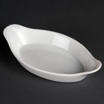 Olympia W441 Oval Eared Dish, 37mm height x 204mm width x 118mm diameter (Pack of 6)