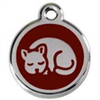 Red Dingo Brown Kitten ID Tag