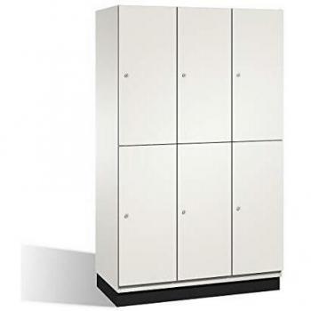 Armadio a scomparti C+P con ante in acciaio