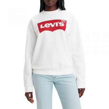 Felpa Levi's 100% Cotton Rosso/White Graphic Everyday Crew
