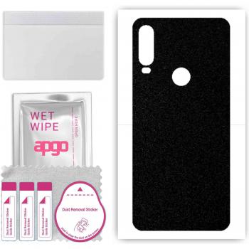 Wrap Film APGO Matte Black para la Parte Trasera del Alcatel 1S
