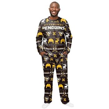 Men's Pittsburgh Penguins Winter Christmas Pyjamas (Long Sleeves + Pants)