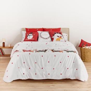 Funda Nórdica Navidad Algodón Multicolor 260x240 cm para Cama de 180
