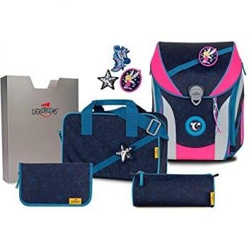 School Bag Combo: ErgoFlex Max Buttons (Blue, 5 Units)