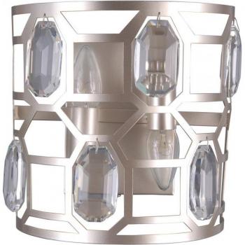 Aplique de pared Champagne Silver, 2 luces, E14