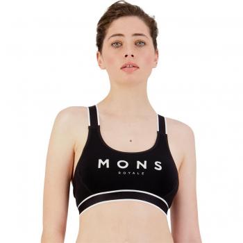 Soutien-gorge Stella X-Back femme Mons Royale en laine mérinos noir S
