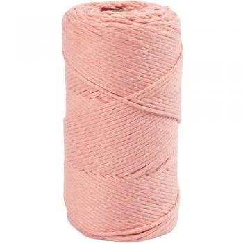198m Pink Macramé Twine, 2mm, 330g per Roll