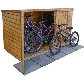 X6 Mercia Overlap Wooden Pent Bike Storage