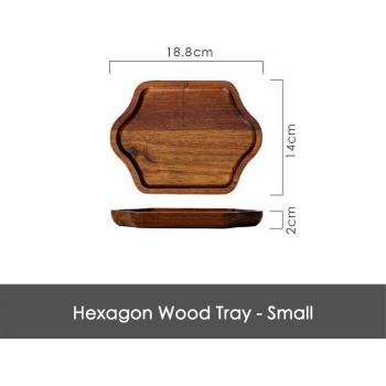 Assiette en bois pour gâteau