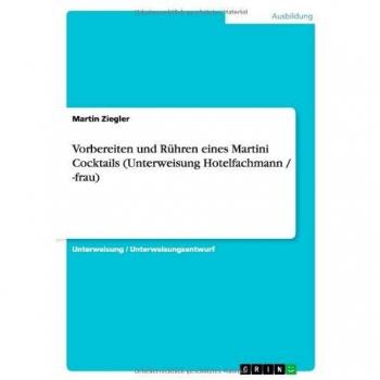 Vorbereiten und Rühren eines Martini Cocktails