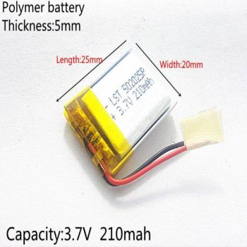 210mAh 3.7V Lithium Polymer Battery with Protection for MP3/MP4/MP5/GPS