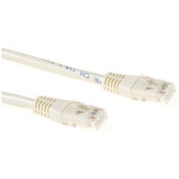 CAT6A U/UTP 5.0m Elfenbein Ethernet Kabel für Hochgeschwindigkeits-Internetverbindungen