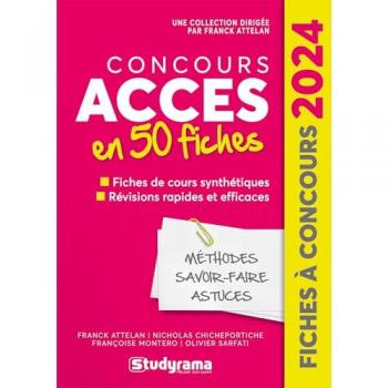Concours ACCES en 50 fiches: 2024