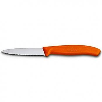 Cuchillo Mondador Victorinox Swiss Classic 8cm Filo Dentado, Color Verde